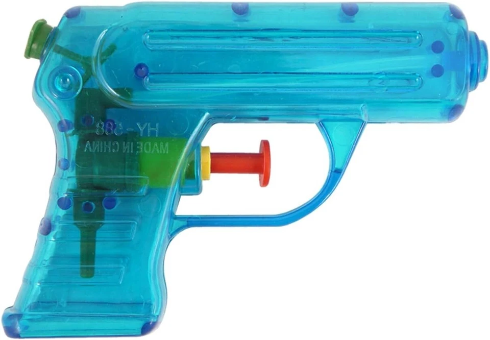 Water Guns Playing Water Pistol Pocket Sized Neon Colour Water Blasters 11cm - Image 3 of 4