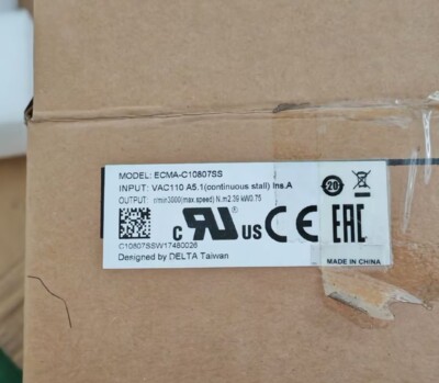 Delta ECMA-C10807SS Servo Motor New One Expedited Shipping ECMAC10807SS
