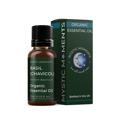Mystic Moments | Basilikum (Chavicol) Bio ätherisches Öl - 10ml