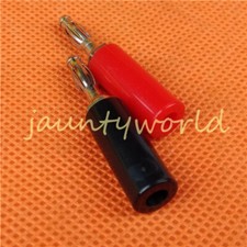 2PC Banana Plug Connector Sleeves Hard Case