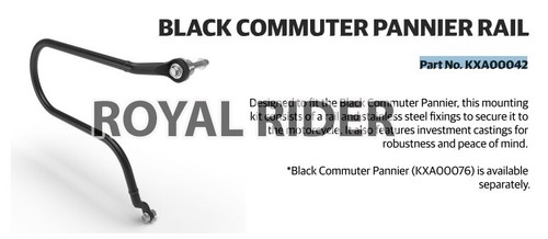 Fits Enfield Reborn New Classic 350 & Meteor 350 Commuter Pannier RailBlack - Picture 4 of 10