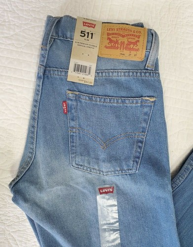 NEW Boys Levis Jeans 511 Slim Light Blue Size 14 # 919067 M5P - Picture 2 of 5
