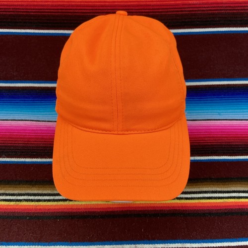 Vtg Blaze Orange Ear Flap Hunting Mens Hat Sz M Thick Insulated Trappers Cap - Picture 3 of 12