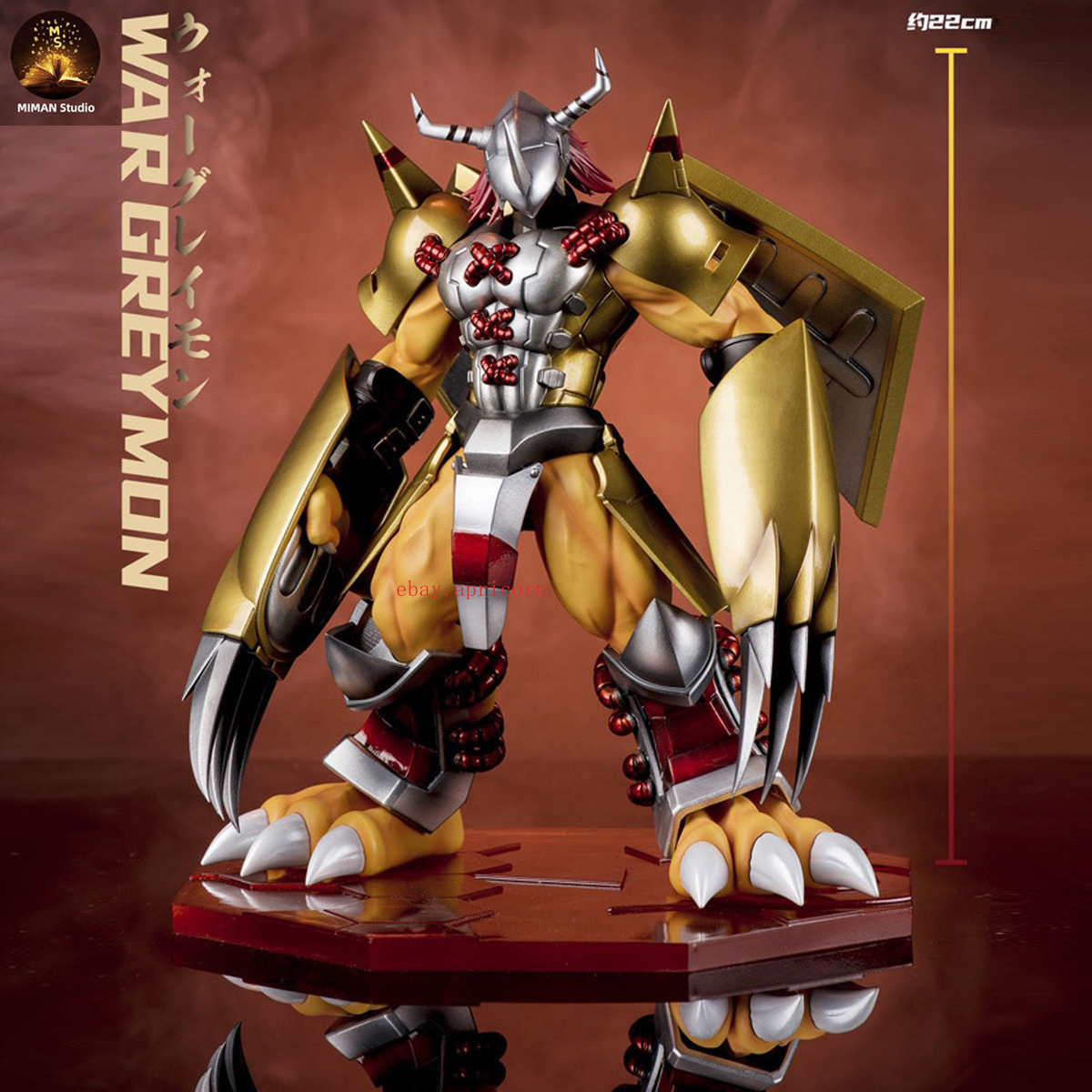 MIMAN Studio Digimon Adventure WarGreymon Resin Statue Model