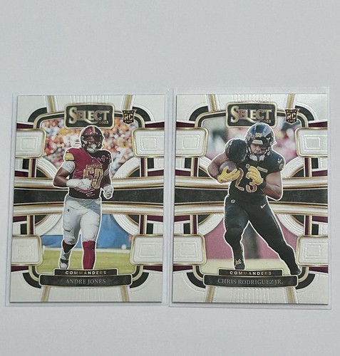 Washington Commanders 2023-24 Select Rookie RC Lot of 2 Rodriguez Jr Andre Jones - Afbeelding 9 van 15