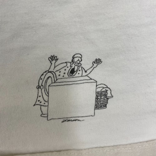 Vintage The Far Side shirt mens large White 1990s Cartoon Strip Single Stitch - Imagen 4 de 9