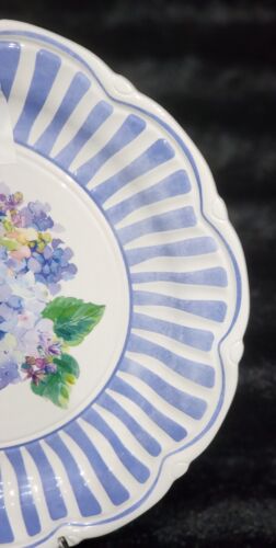 6 Shabby Chic Floral Hydrangea Blue White Melamine Plates & Bowls Spring Summer - Picture 12 of 20