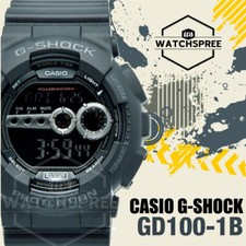 Orologio Casio G-Shock Serie Extra Large Cinturino Resina Nero GD100-1B