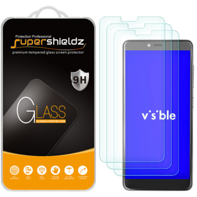 [3-Pack] Supershieldz Tempered Glass Screen Protector for ZTE Visible R2