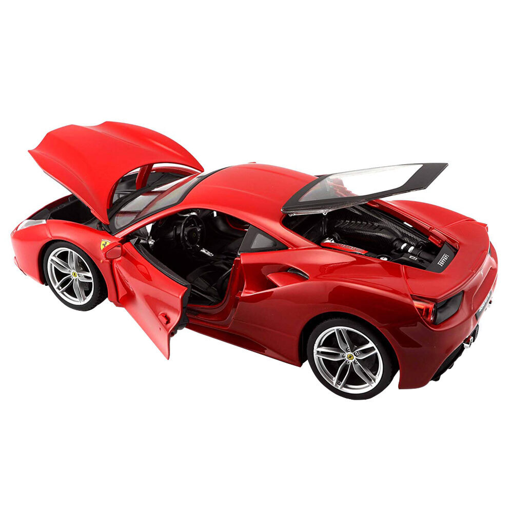 ブラーゴ　1/18 フェラーリ 488GTB Amazon | Burago 1/18 フェラーリ FERRARI 488 GTB 赤 HIGH END