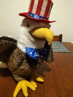 Vintage Uncle Sam Adler Stofftier Ganz