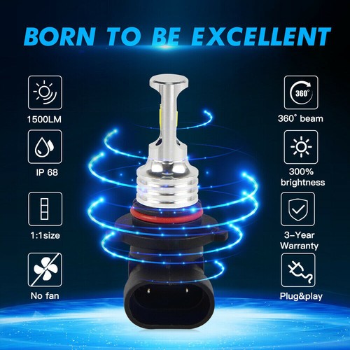 For Dodge RAM 1500 2500 3500 4500 2013 2014 2015 6000K LED Headlight Light Bulbs - Picture 3 of 19