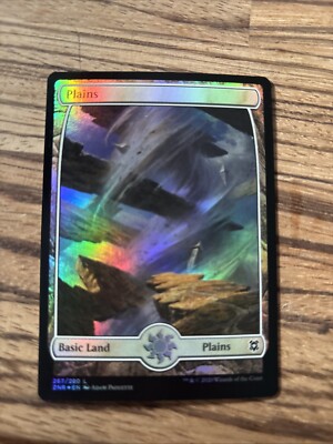 Plains Magic The Gathering Full Art Foil 267/280 ZNR