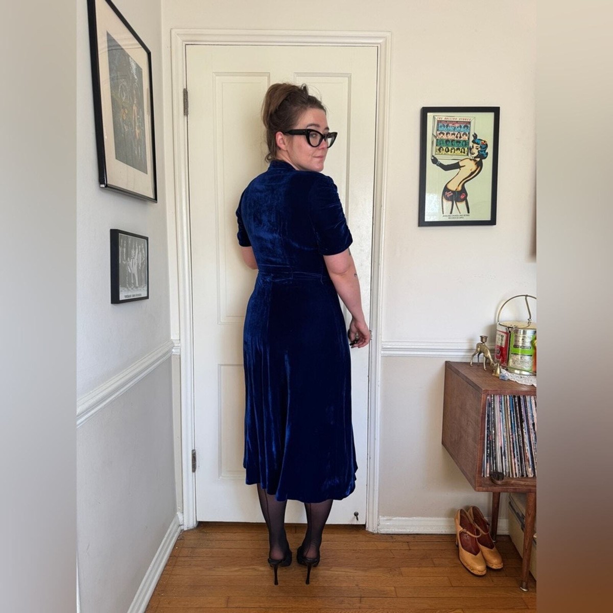 ワンピース CITYSHOP VELVET OPEN BACK DRESS 36 s-l1200.jpg