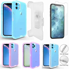 For Apple iPhone 11/11 Pro Max Clear Case w/Clip Fits Otterbox Defender & Screen