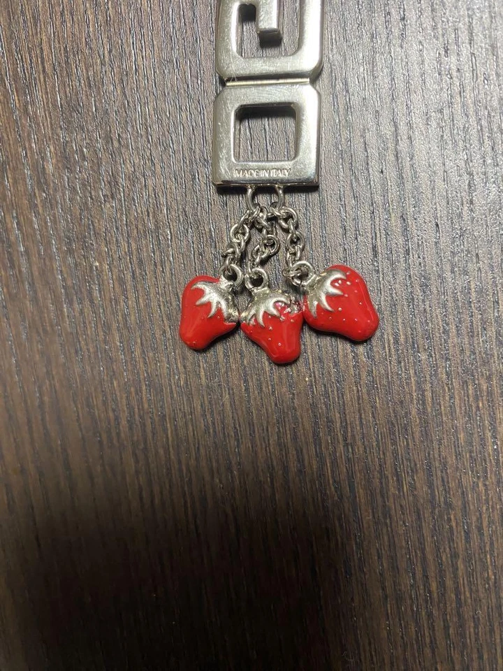 Dolce & Gabbana Hombre Collar Fresa Unisex Correa Cuero Lujo Informal Usado Foto 4 de 4