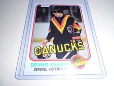 1981-82 OPC / 337 DENNIS KEARNS   VANCOUVER CANUCKS