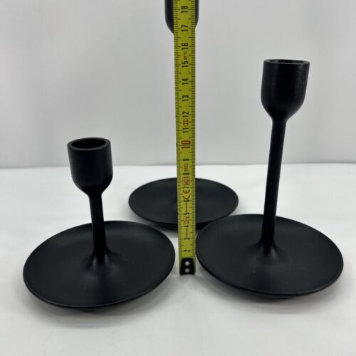 (3er Set) Ikea FULLTALIG Kerzenständer Kerzenhalter Metall/schwarz (2235-1) #C9 - Bild 7 von 7