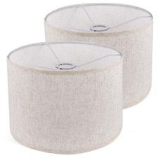 Lamp Shades Set of 2 Drum Lampshade for Table Lamps Floor Lamp 13" Top X 13" ...