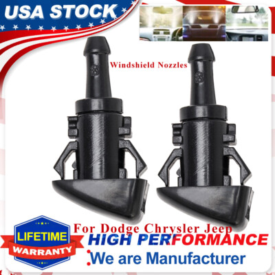#ad 2 Windshield Washer Sprayer Fluid Spray Nozzle For Dodge Ram 1500 5500 2011 2012 $7.89