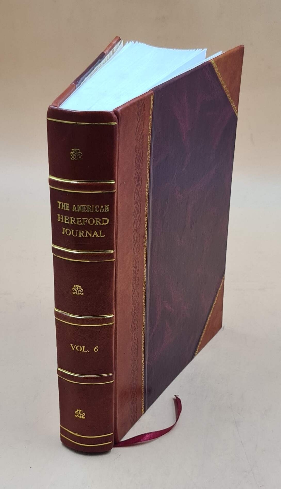 American Hereford Journal. Volume V. 6:2 1915-16 1916 [Leather Bound]