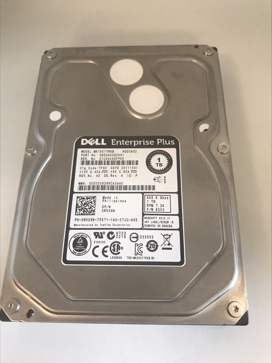 【3年保証】Hard Drive Dell Enterprise Pl 06H6FG 3TB 64MB SAS 7200RPM 3.5 Inch Dell Enterprise SAS 10TB HDDs 0FVX7C