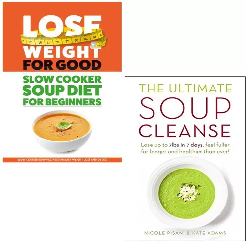 Slow Cooker Soup Diet For Beginners, Ultimate Soup Cleanse 2 Books Set