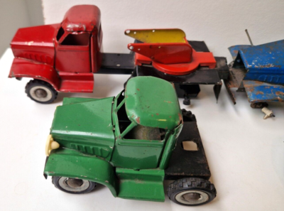 TRÈS RARE COFFRET camion ridelle FJ france-jouet jouet ancien en tôle Joustra EUR 299,99
