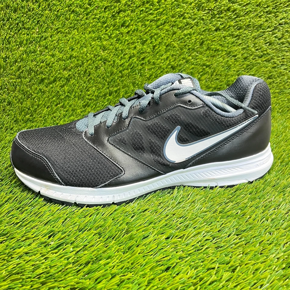 Nike Downshifter 6 Mens Size 12.5 Black White Walking Running Shoes Sneakers - Image 3 of 4