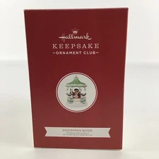 Hallmark Keepsake Christmas Tree Ornament Snowman Band Light Sound Motion 2020