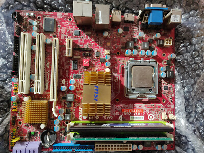 MSI MS-7592, G41TM-E43, LGA775 Socket  Motherboard + Intel E7500+4Gb DDR2 RAM