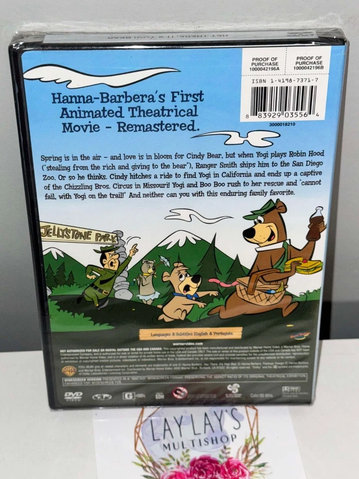 Hey There, It's Yogi Bear (DVD, 1964) Widescreen - BRAND NEW - Image 2 of 2