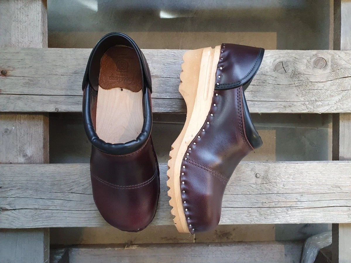 Swedish Clogs Troentorp Picasso Brown Size 37 eBay