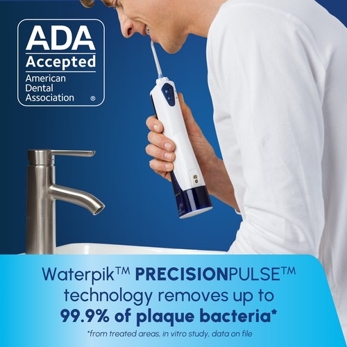 Waterpik Portable Water Flosser, Cordless, 2 Tips, ADA Approved - Picture 9 of 17