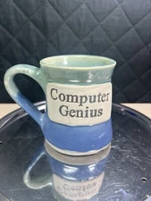 Tumbleweed Pottery Computer Genius Coffee Mug Cup
