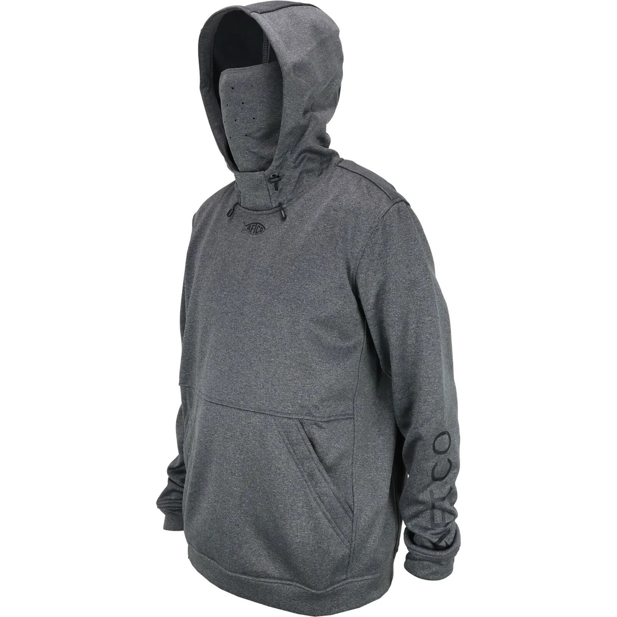 AFTCO Reaper Fleece Technical Hoodie Sweatshirt- Charcoal Heather