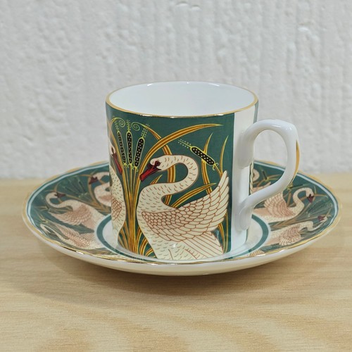 Museum Collections Ltd Swans and Bullrush Bone China Espresso Cup & Saucer - Picture 4 of 20