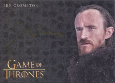 Game Of Thrones Inflexions Gold Autogrammkarte Ben Crompton als Eddison Tollett