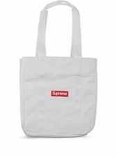 Supreme Canvas Tote Logo Bag White FW20 One Size BRAND NEW