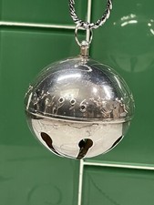 1996 Wallace Silver Plate Sleigh Bell Ornament