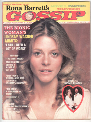 MAG: Rona Barrett's Gossip-10/1976-Lindsay Wagner-Mel Brooks-Peter Falk