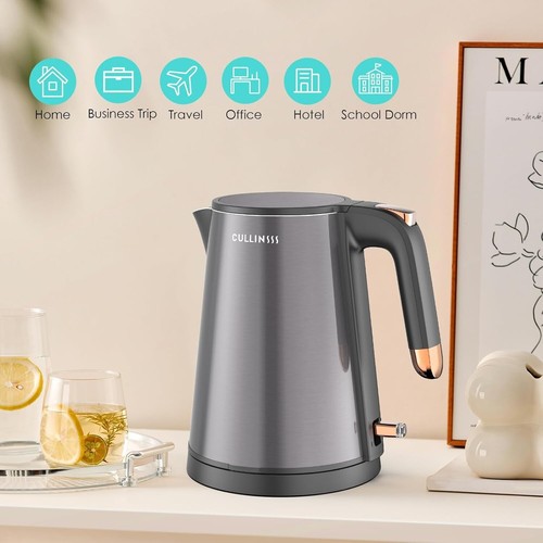 Cullinss Wasserkocher, 1,0 l tragbar, automatische Abschaltung, Wasserwärmer 1000 W, - Bild 6 von 6