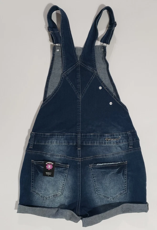 Mono corto hidráulico de maternidad denim talla pequeña S, botón lateral nuevo con etiquetas Foto 3 de 4