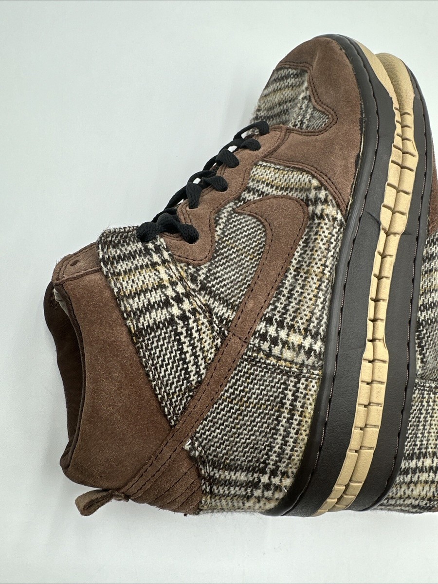 Nike Dunk High Pro SB Tweed 2004 Size 8 Used 305050-223 | eBay