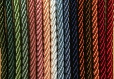 8mm Unflanged Colours Barley Twist Cord Piping Rope Braid Trim (1030) Per Metre