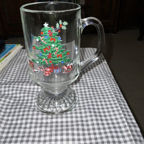 Spode Christmas 🎄 Tree Pattern Glass Mug, Vintage 1978 England 6oz - Picture 13 of 14
