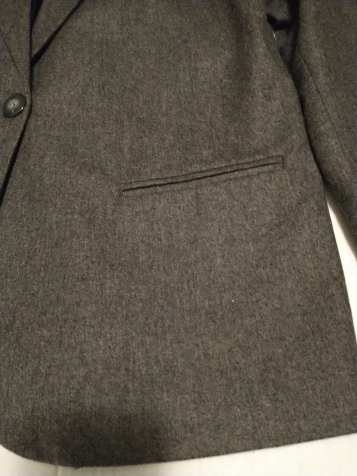 Sag Harbor 70% Wool Classic Solid Gray Blazer Jac… - image 3