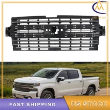 For Chevrolet Silverado 1500 2019-2021 W/Chrome Trim Front Upper Grille Grill