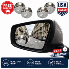 4 X Blind Spot Mirrors Round Hd Glass Convex 360 Side Rear View Mirror For Car 4 X Blind Spot Mirrors Round Hd Glass Convex 360 Side Rear View Mirror For Car