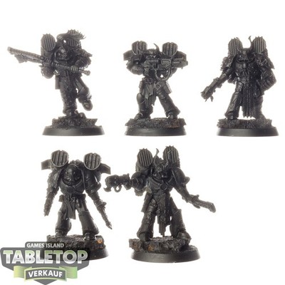 Chaos Space Marines - 5x Night Lords Raptors - grundiert